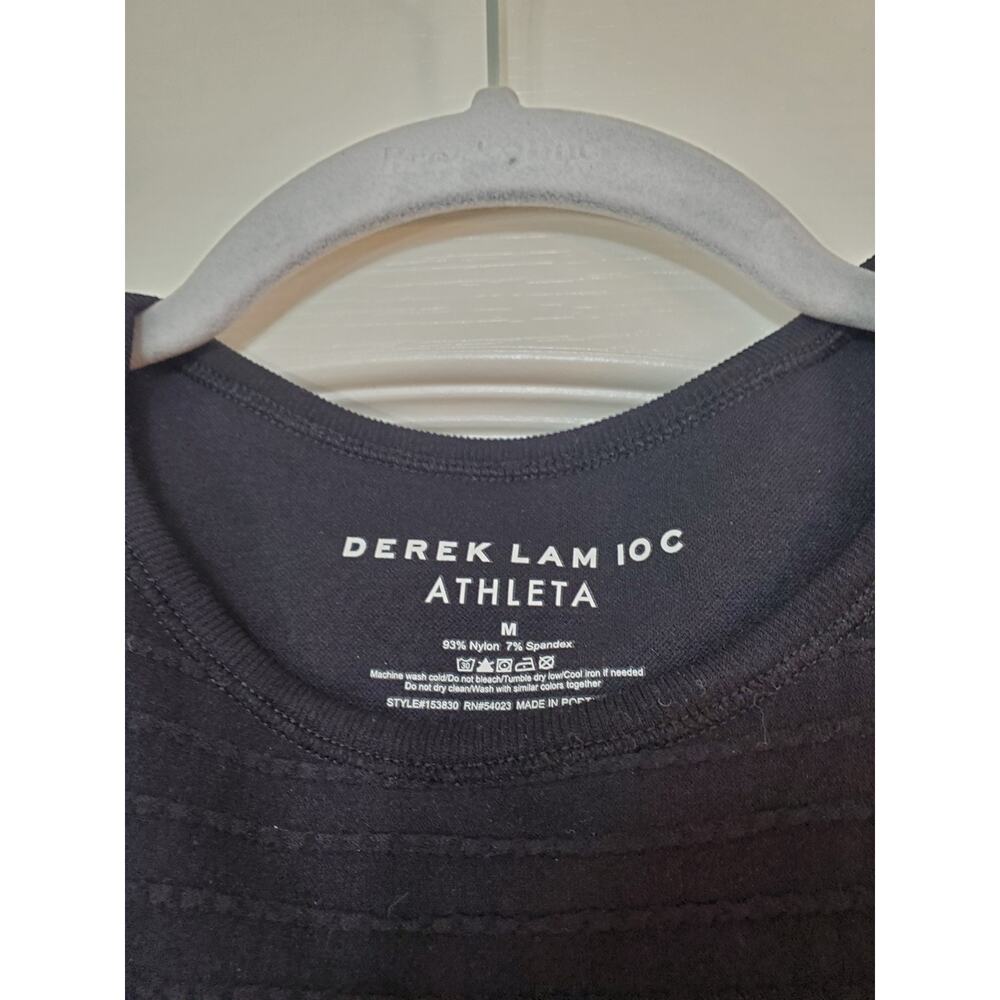 Athleta Derek Lam 10C Collab Black Long Built-In Bra Tank Top, Women's Medium - Picture 2 of 11